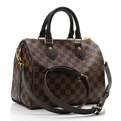 Louis Vuitton Damier Ebene Speedy Bandouliere 25 3 of 10