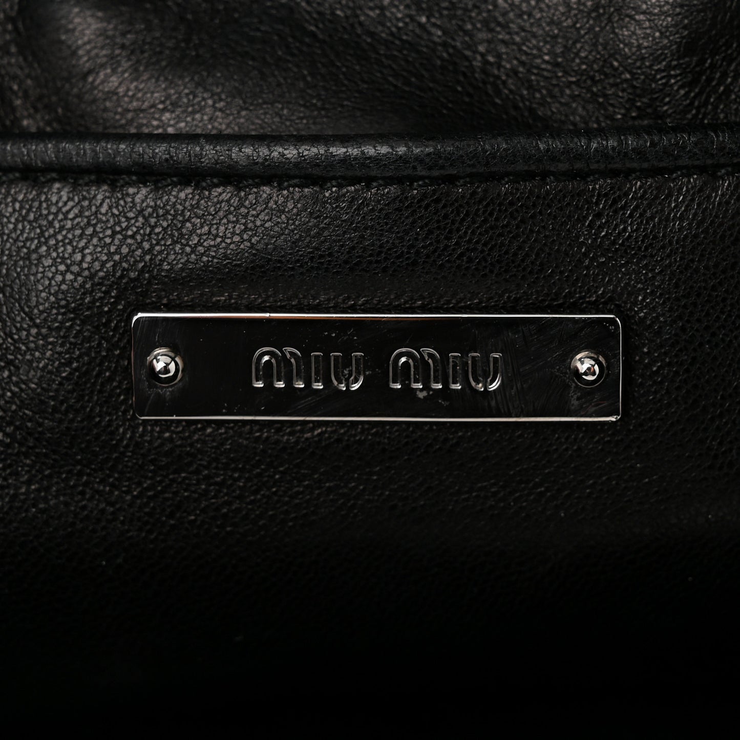 Nappa Jeweled Grommet Starlight Bucket Bag Black