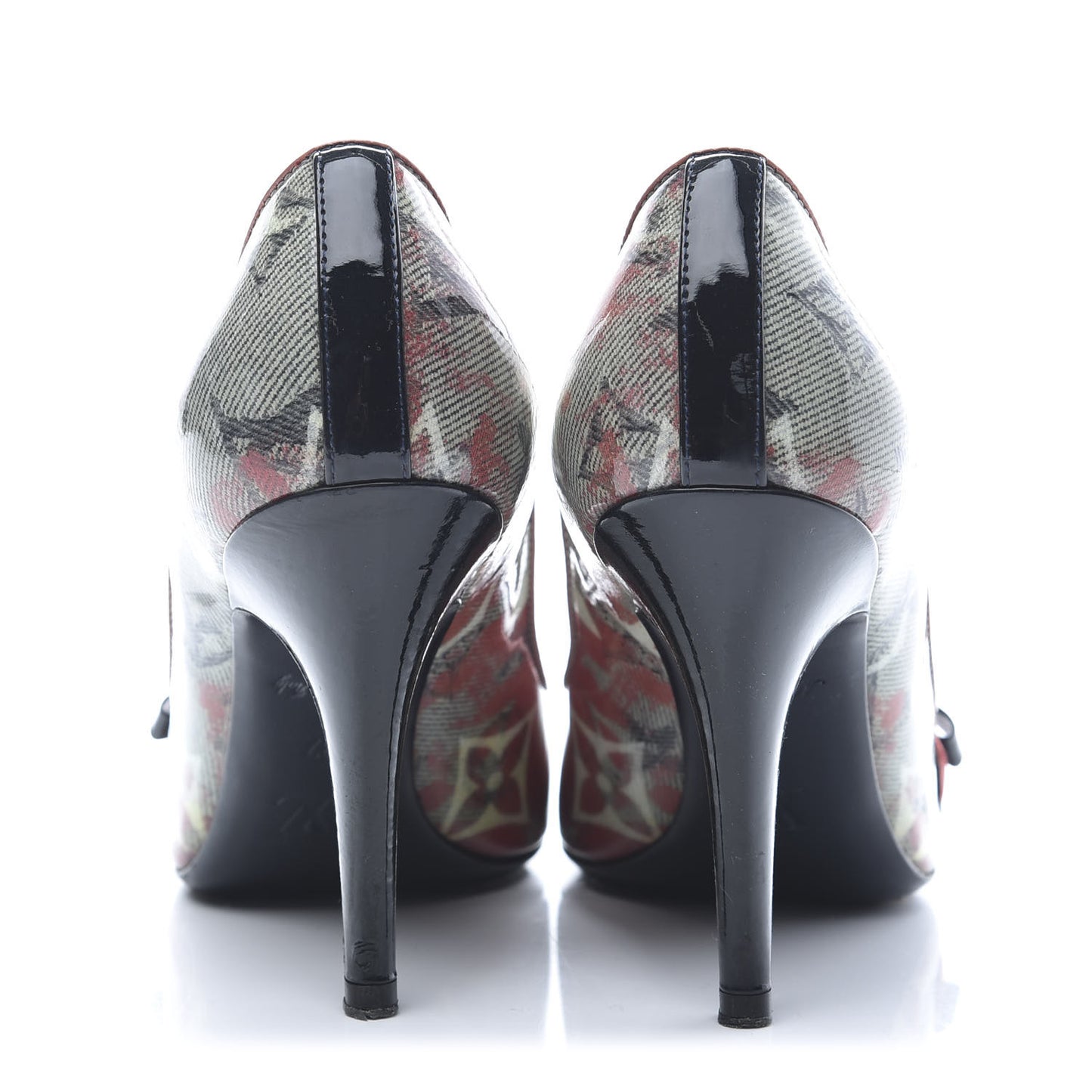 Monogram Pulp Karung Defile Peep Toe Pumps 37