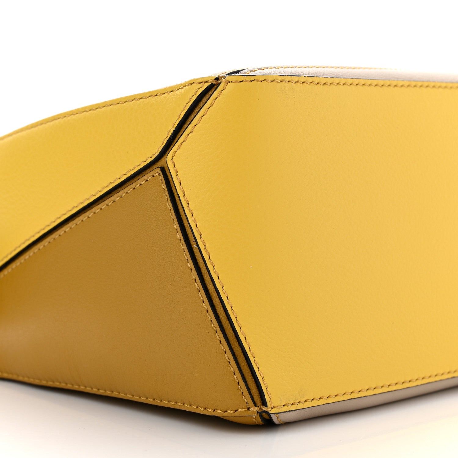 Loewe Grained Calfskin Small Puzzle Bag Ocre Yellow 8 of 10