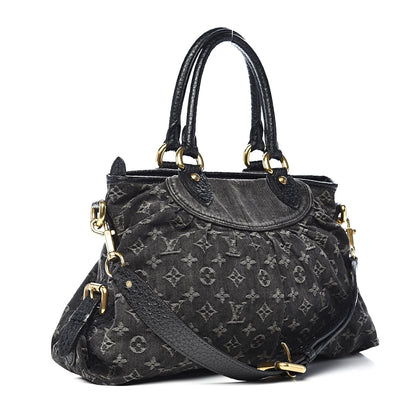Louis Vuitton Denim Neo Cabby MM Black 3 of 11