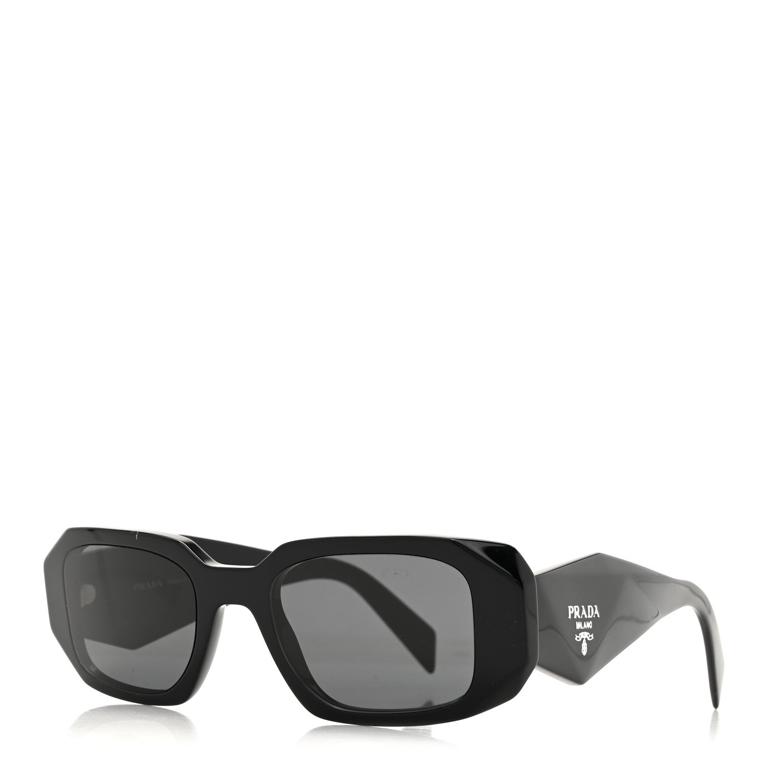 Prada Acetate Symbole Sunglasses SPR 17W Black 1 of 8