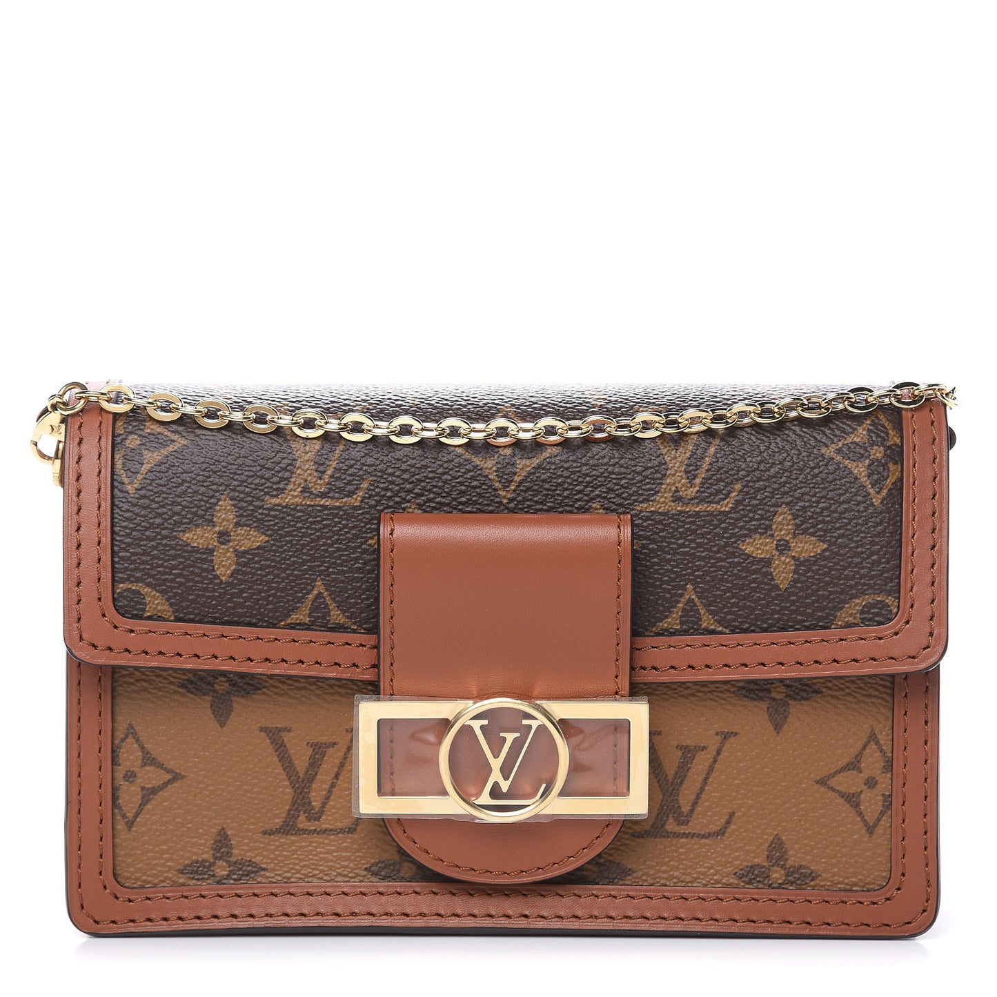 Reverse Monogram Dauphine Chain Wallet