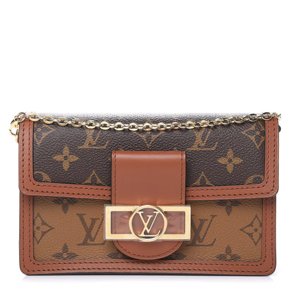 Louis Vuitton Reverse Monogram Dauphine Chain Wallet 1 of 8
