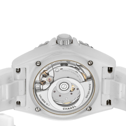 Chanel Stainless Steel Ceramic 38mm J12 Automatic Watch White 4 of 5