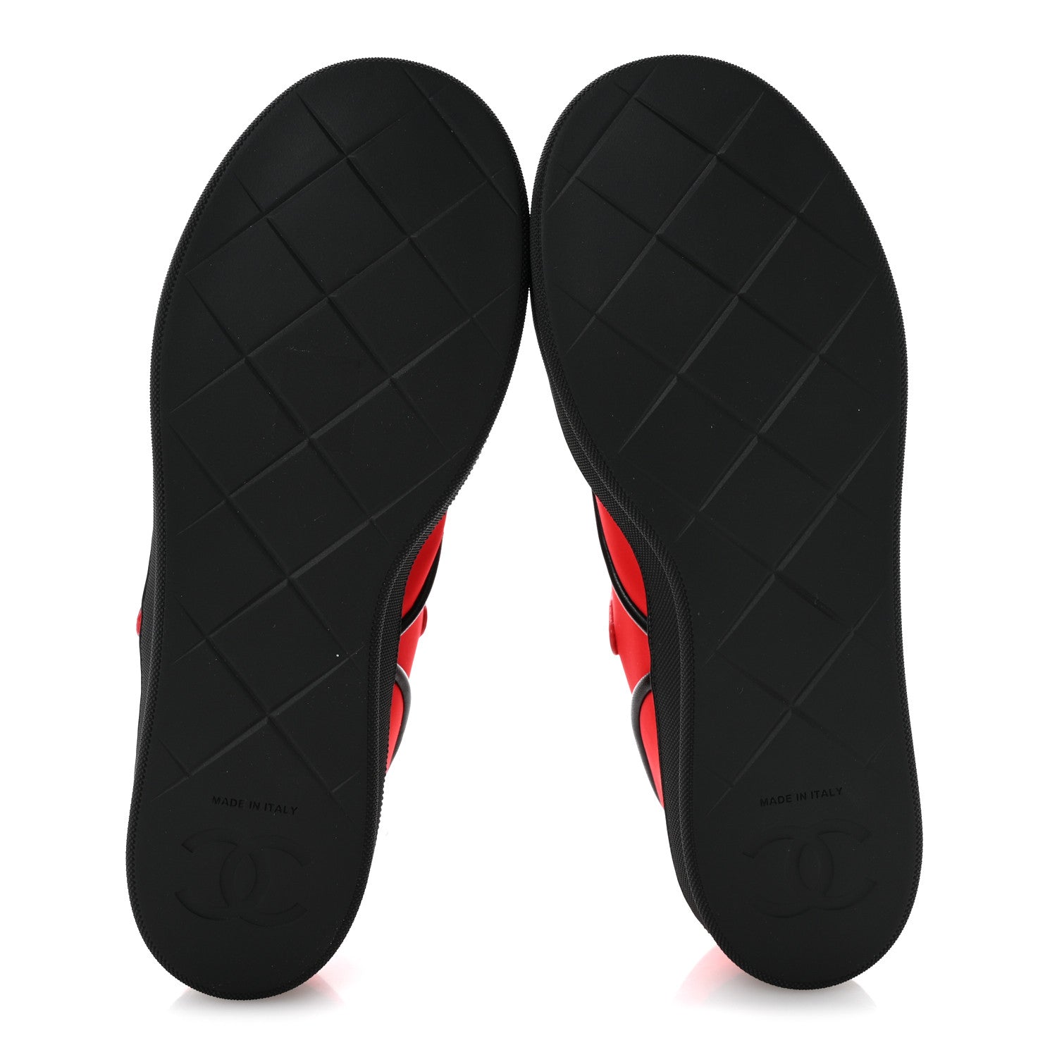 Chanel Mixed Fibers Rubber Cap Toe CC Coco Beach Mary Jane