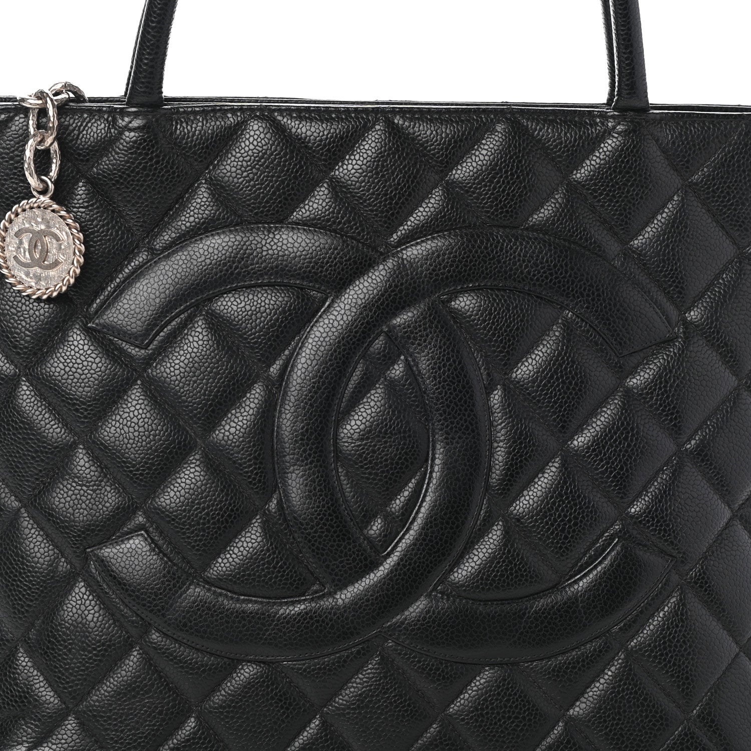 Chanel Caviar Quilted Medallion Tote Black 7 of 9