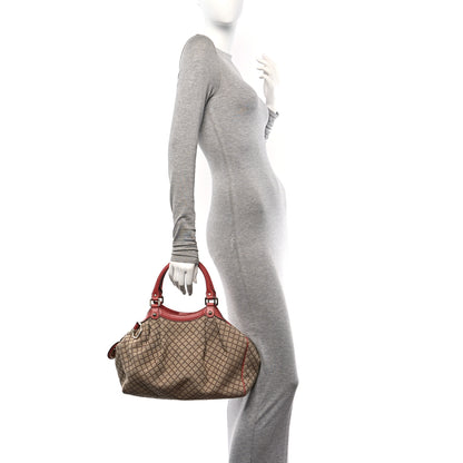 Gucci Monogram Margaux Calfskin Medium Sukey Tote Coral 2 of 11