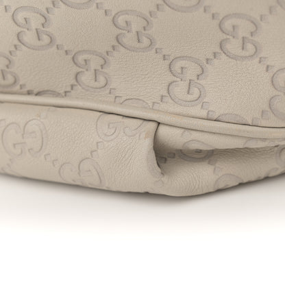 Gucci Guccissima Signature Medium Emily Hobo Mystic White 15 of 16