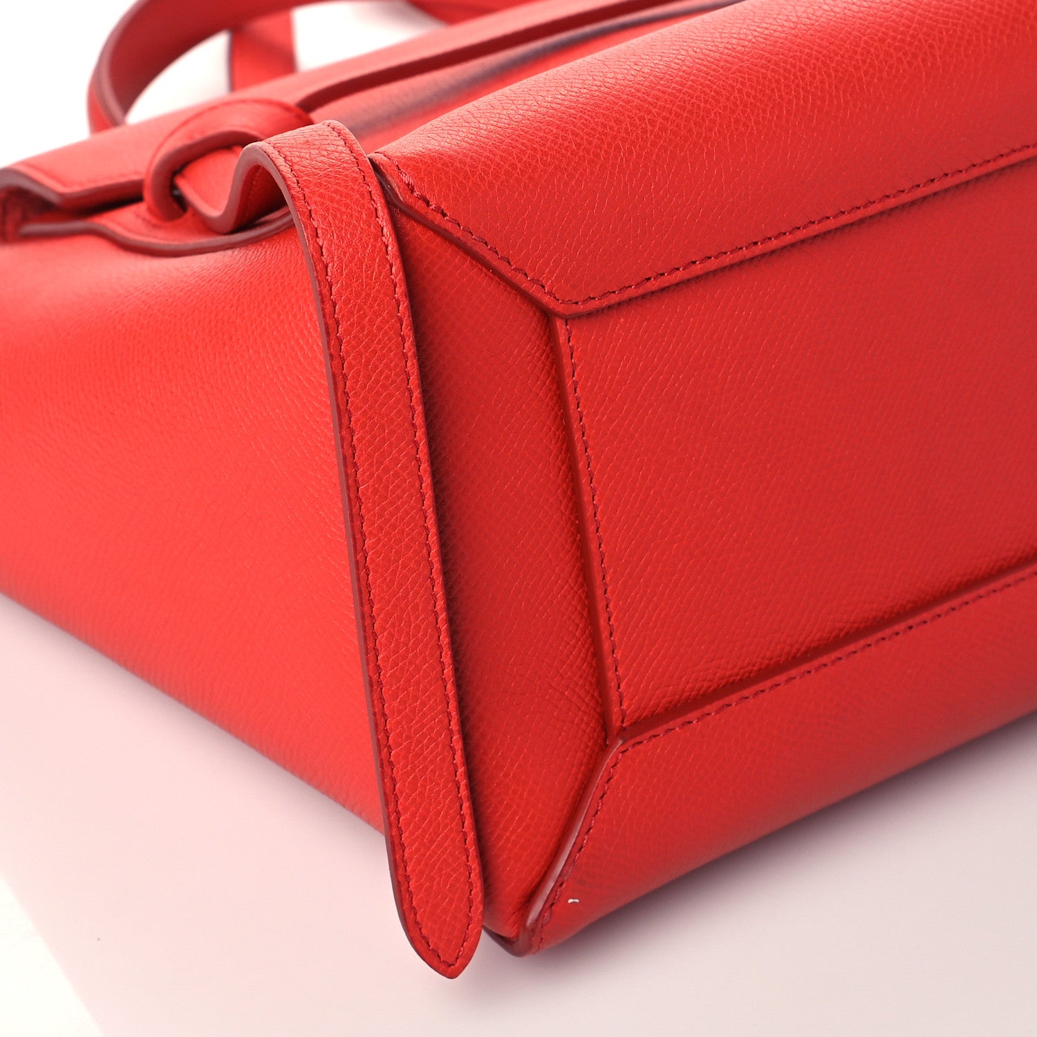 Celine Grained Calfskin Micro Belt Bag Coquelicot 10 of 11
