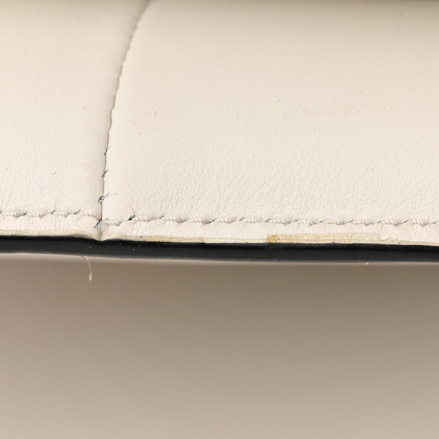 City Calfskin Small Margit Bag White Black