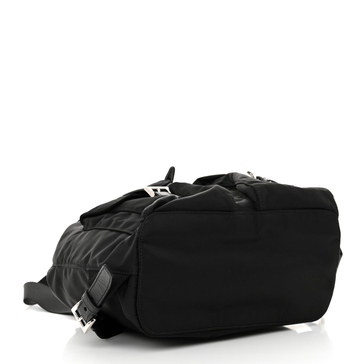 Tessuto Nylon Saffiano Small Backpack Black