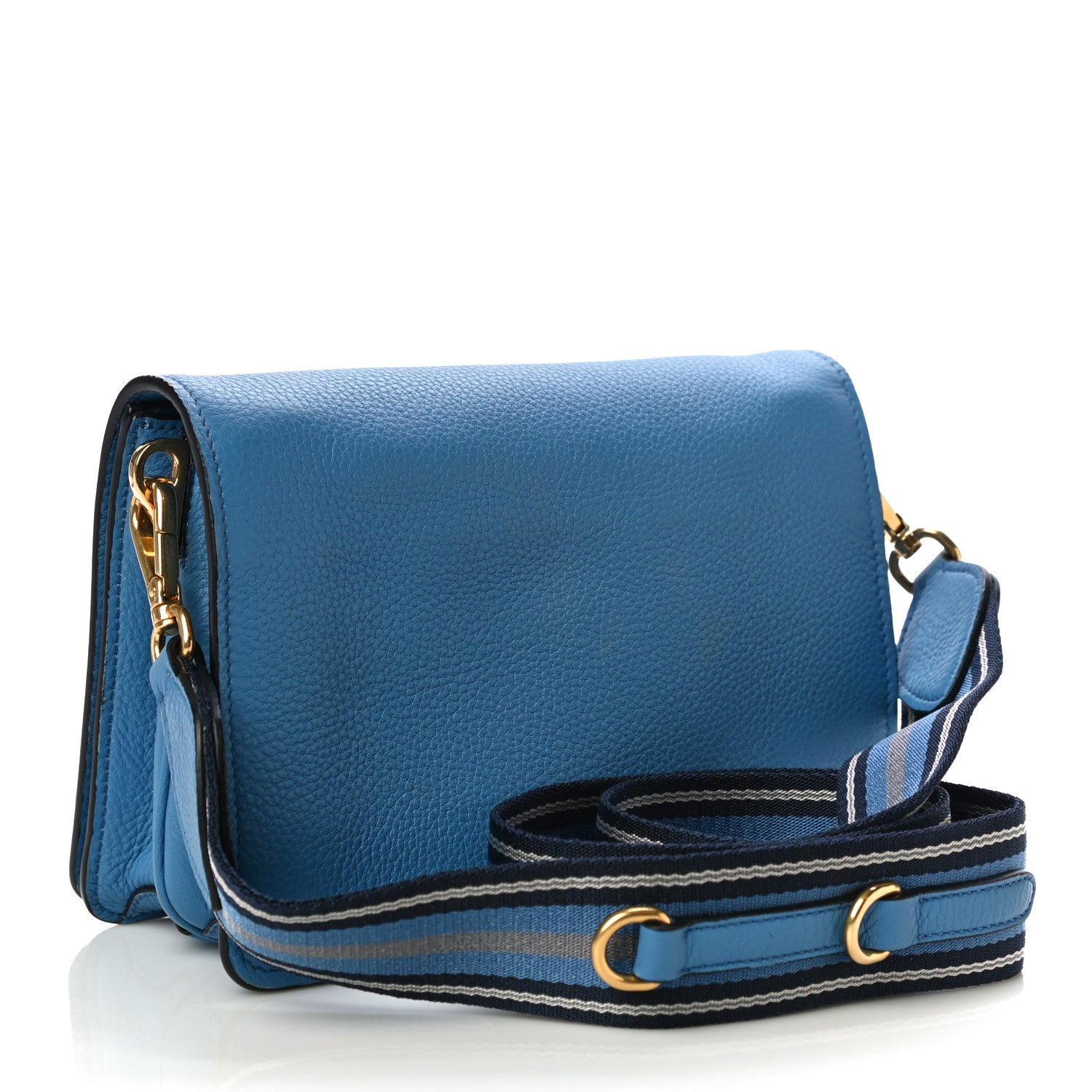 Prada Vitello Daino Flap Crossbody Mare 4 of 10