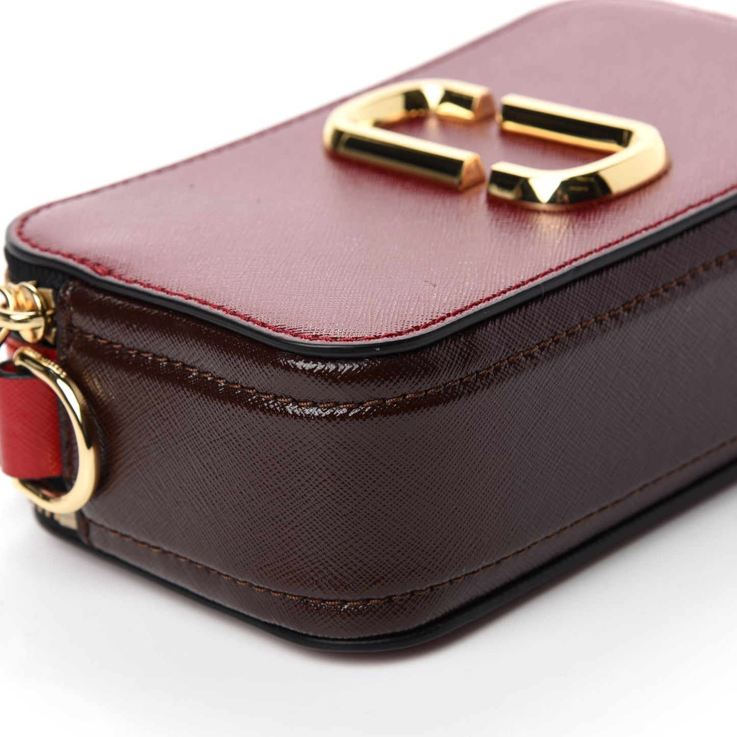 Saffiano Small Snapshot Camera Bag Cranberry Multicolor