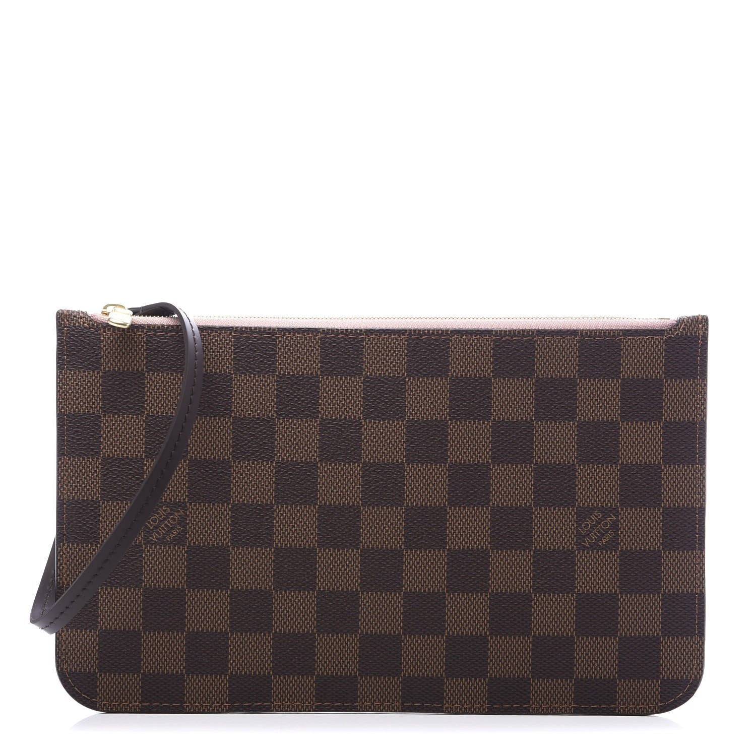 Louis Vuitton Damier Ebene Neverfull MM GM Pochette Rose Ballerine 1 of 6