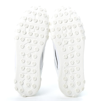 Chanel Calfskin Mesh Lycra Womens Logo Sneakers 38 White 6 of 9