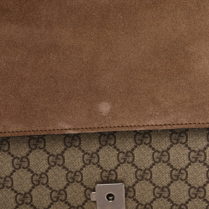 Gucci GG Supreme Monogram Medium Dionysus Shoulder Bag Taupe 9 of 12