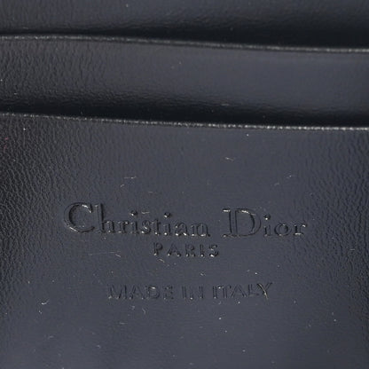Christian Dior Lambskin Cannage Lady Dior Zip Wallet Black 6 of 7
