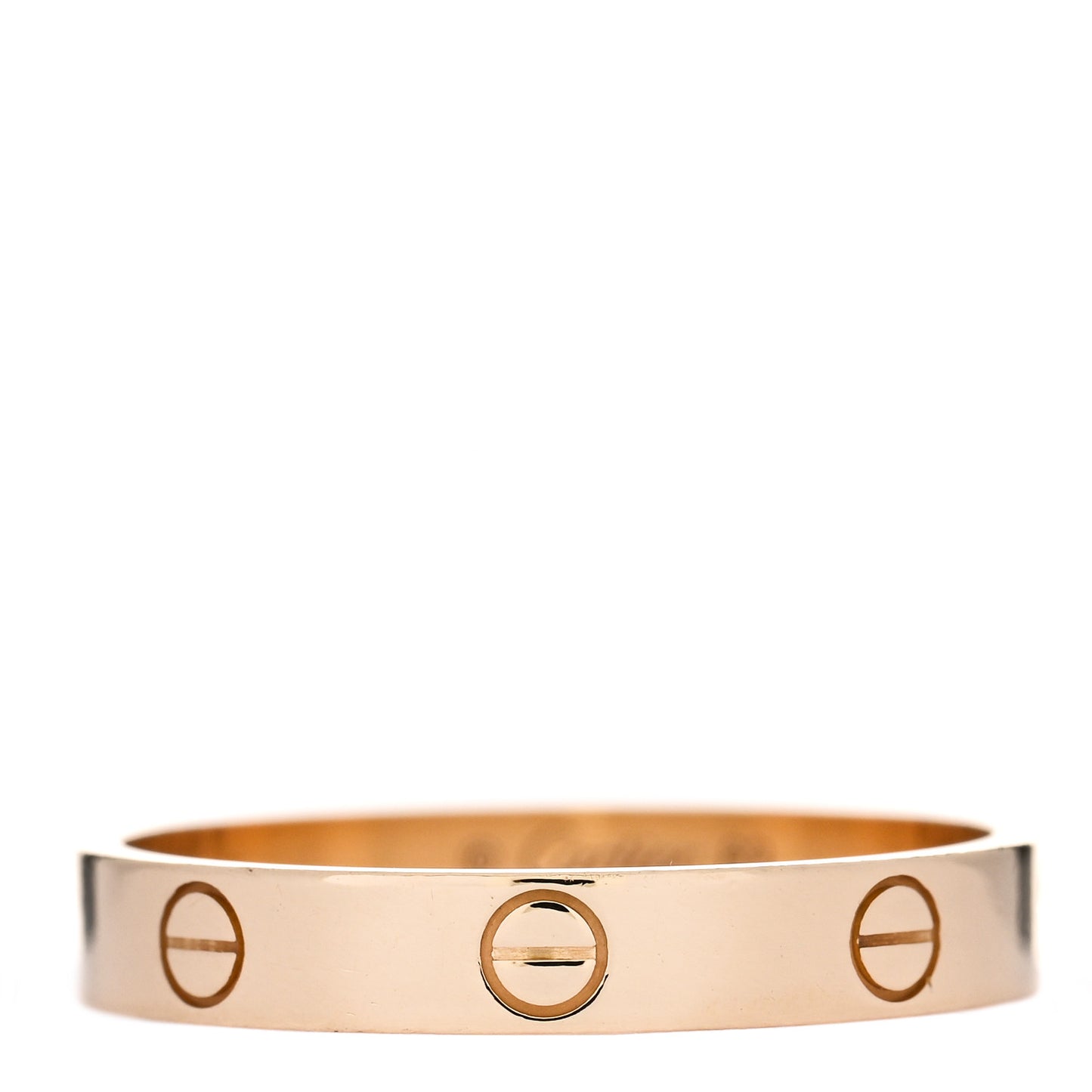 18K Yellow Gold 3.5mm LOVE Wedding Band Ring 63 10.25