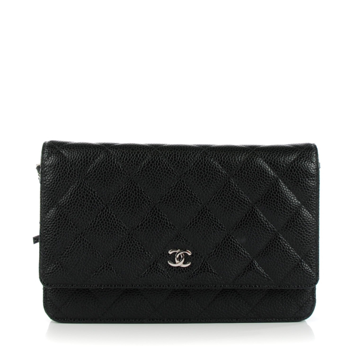 Chanel Caviar Quilted Wallet On Chain WOC Black 1 of 8