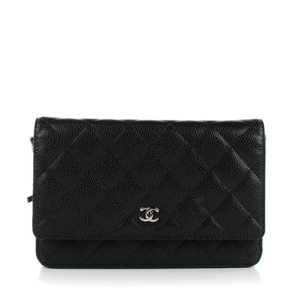 Chanel Caviar Quilted Wallet On Chain WOC Black 1 of 8