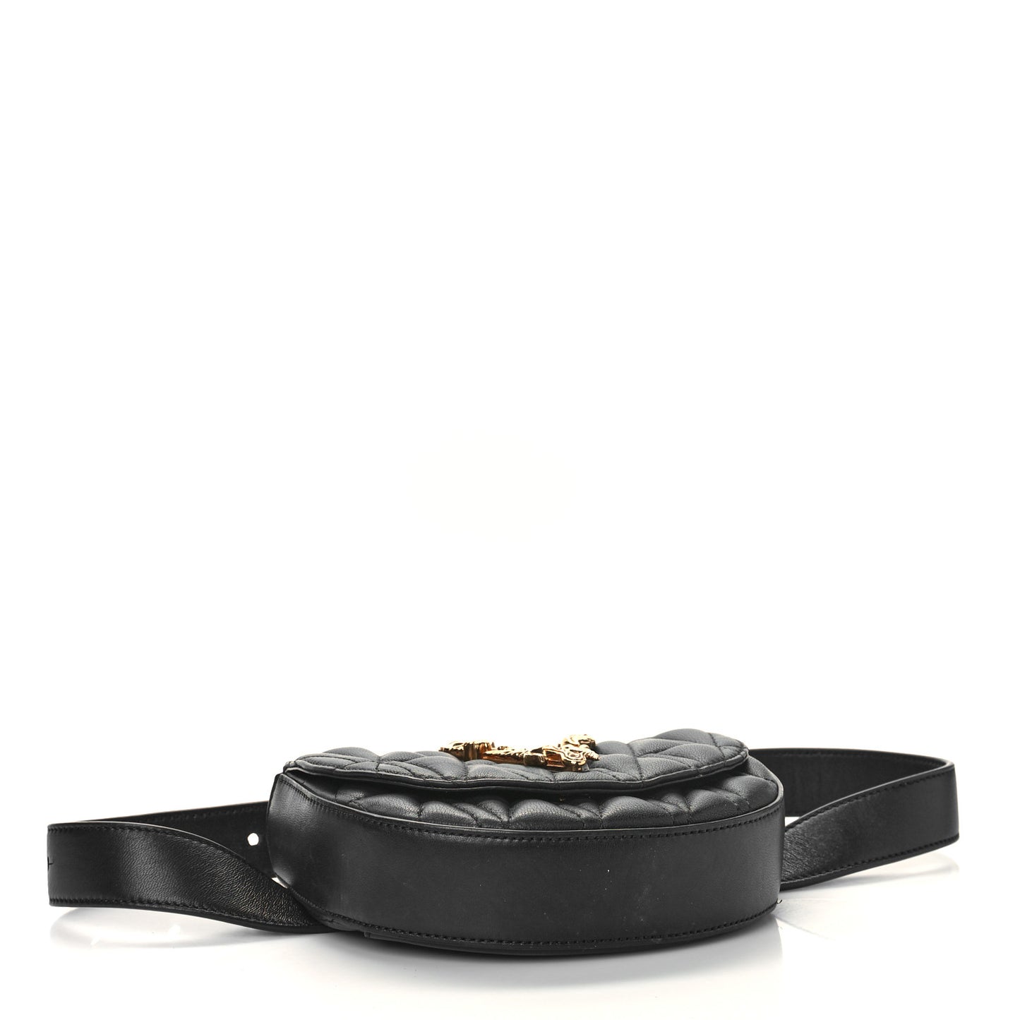 Nappa Quilted Virtus Belt Bag Black