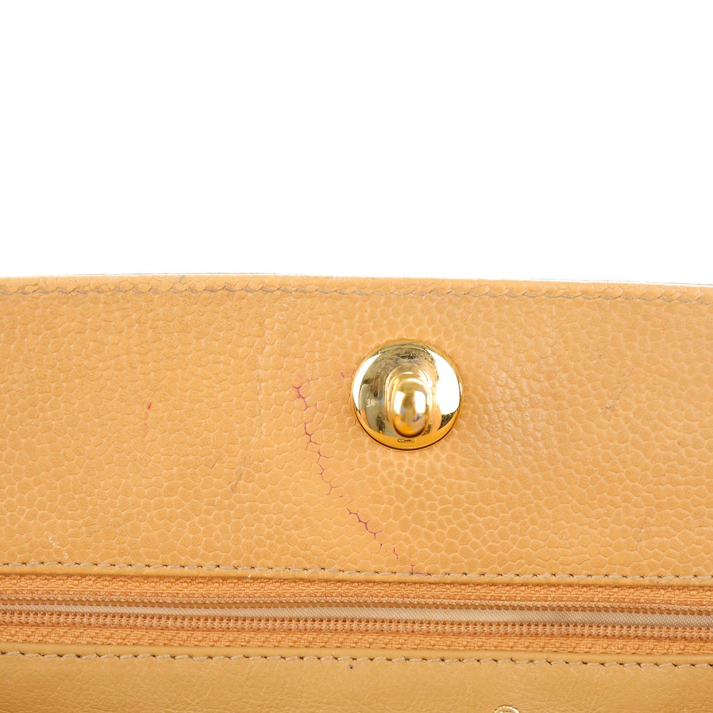Caviar Shoulder Bag Beige