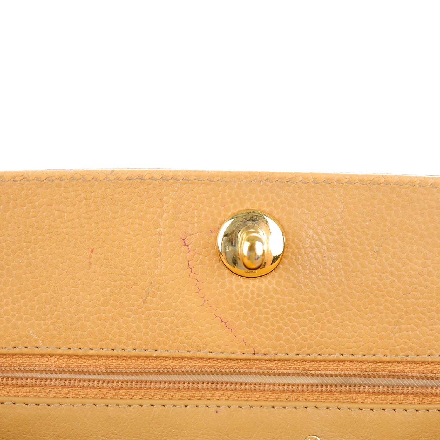 Chanel Caviar Shoulder Bag Beige 9 of 11