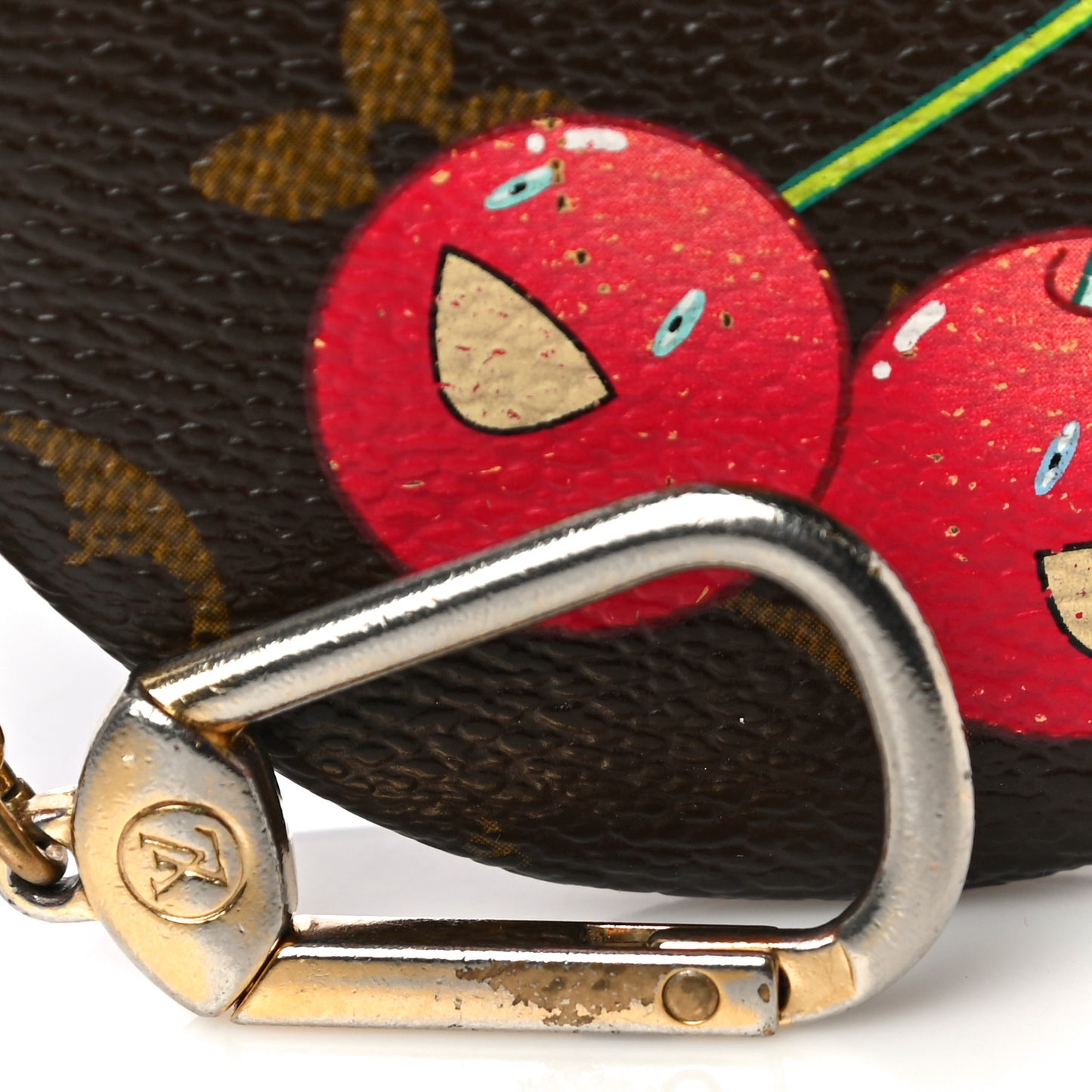 Monogram Cerises Round Coin Purse