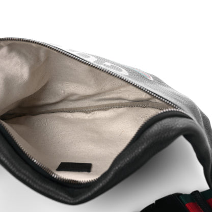 Gucci Grained Calfskin Logo Belt Bag Black 5 of 10