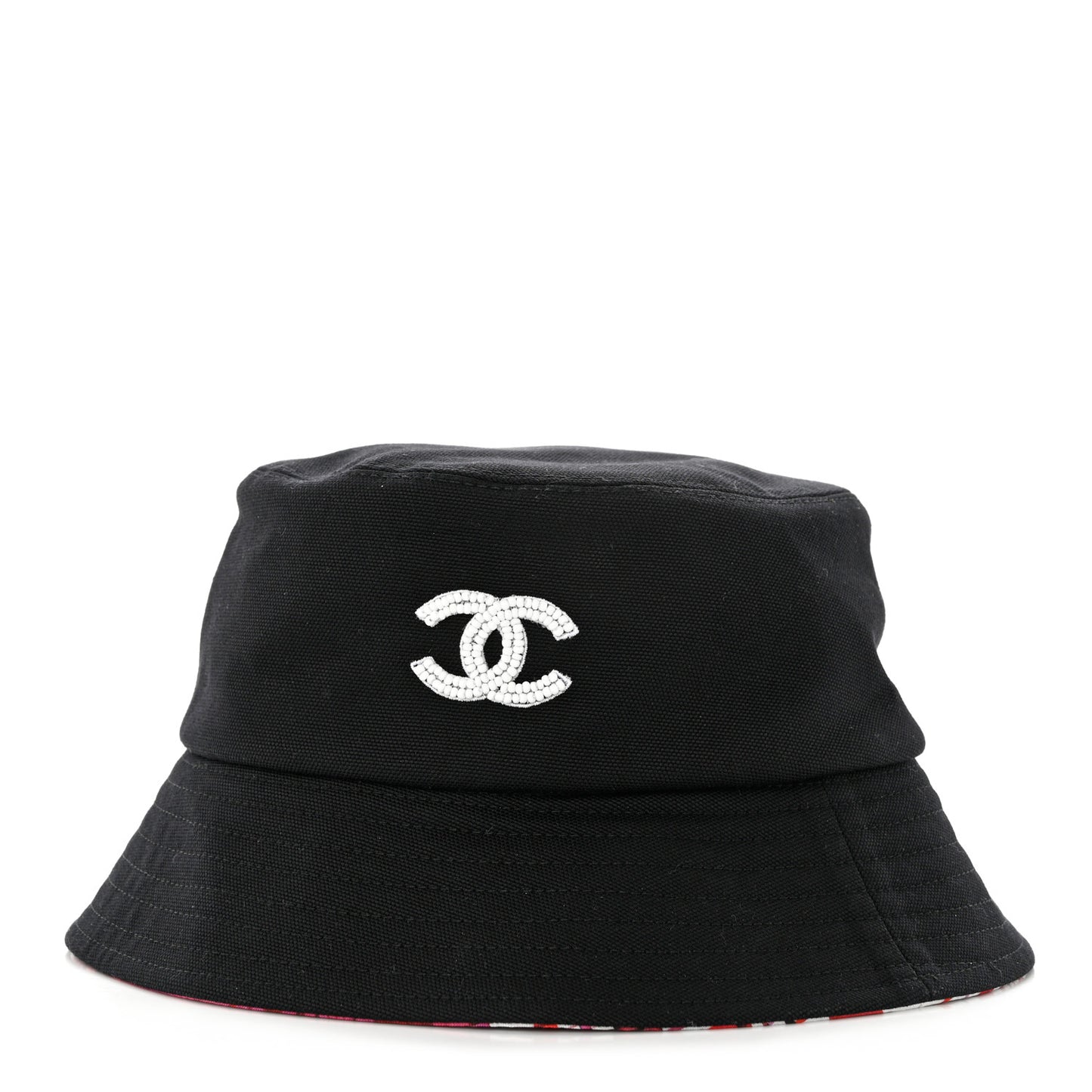 Cotton Pearl CC Bucket Hat M Black