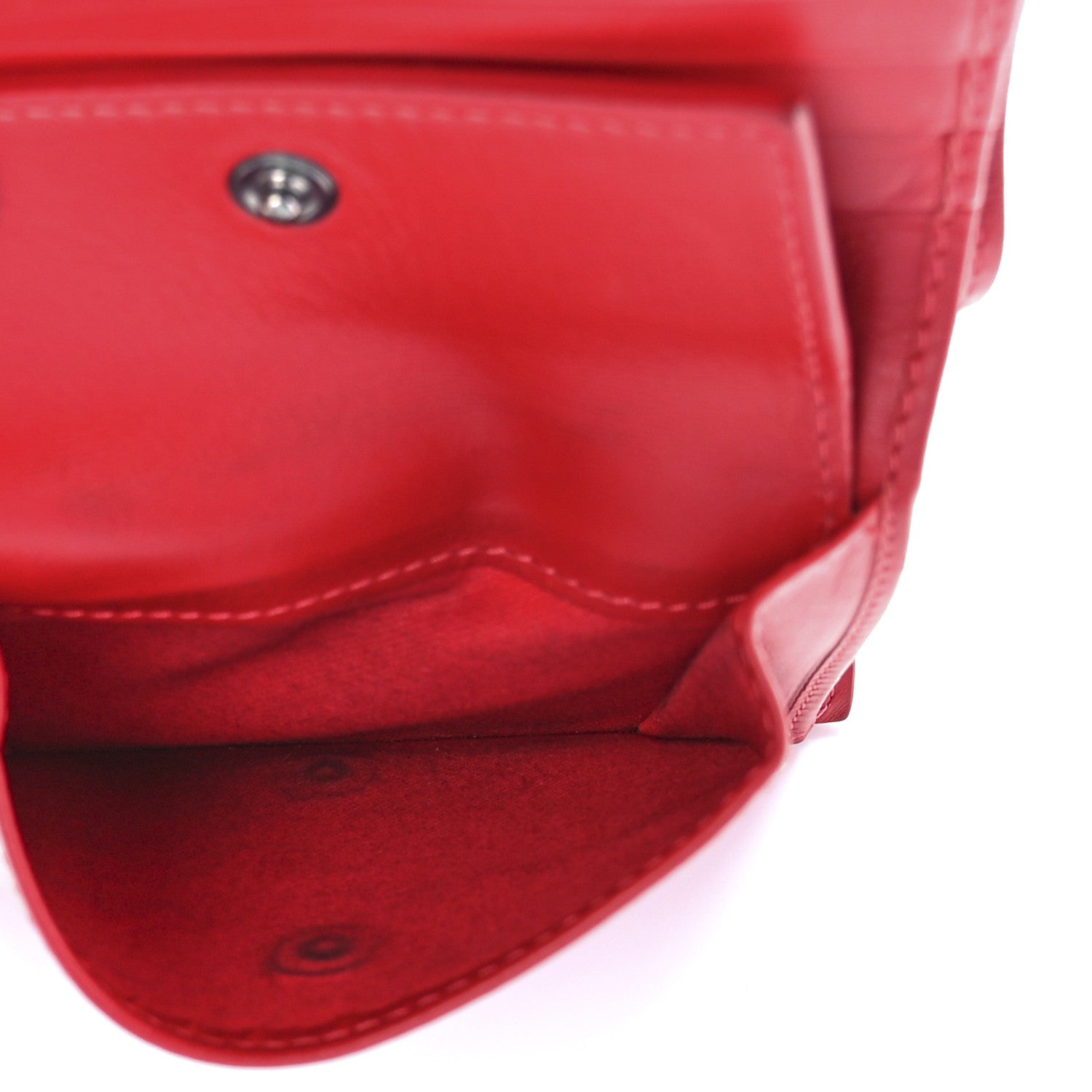 Christian Louboutin Calfskin Embellished Crown Compact Wallet Black 6 of 12