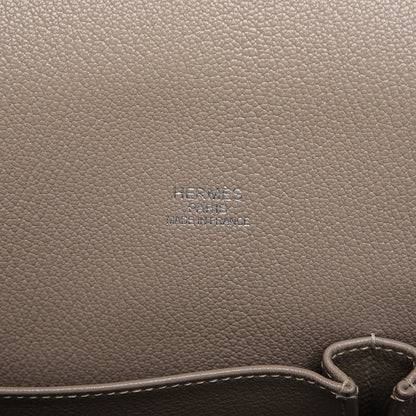 Hermes Taurillon Clemence Jypsiere 34 Gris Tourterelle 6 of 10