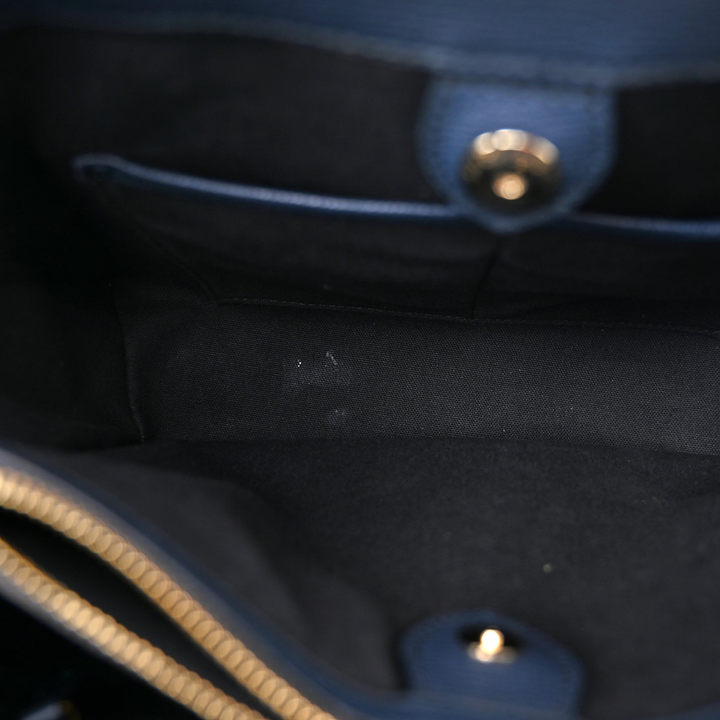 Derby Calfskin House Check Medium Banner Tote Ink Blue