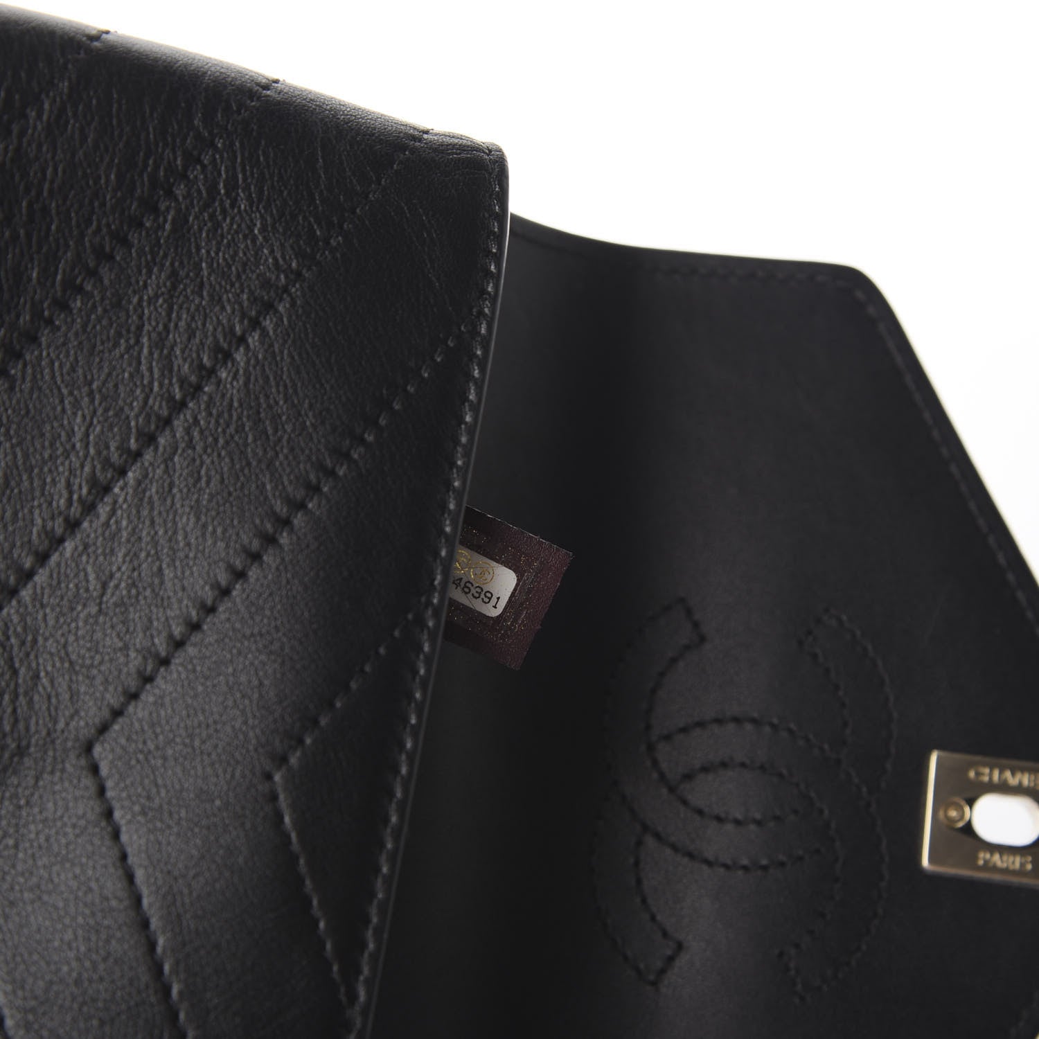 Chanel Calfskin Chevron Stitched Coco Waist Bag Black 6 of 9