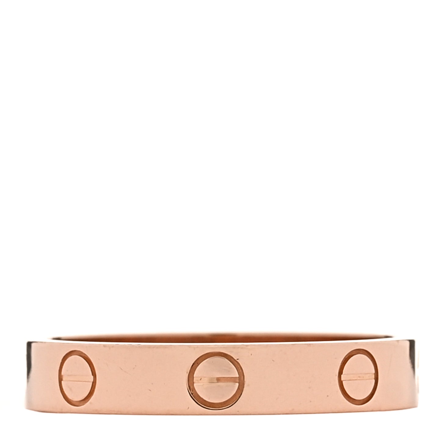 18K Pink Gold 3.5mm LOVE Wedding Band Ring 57 8