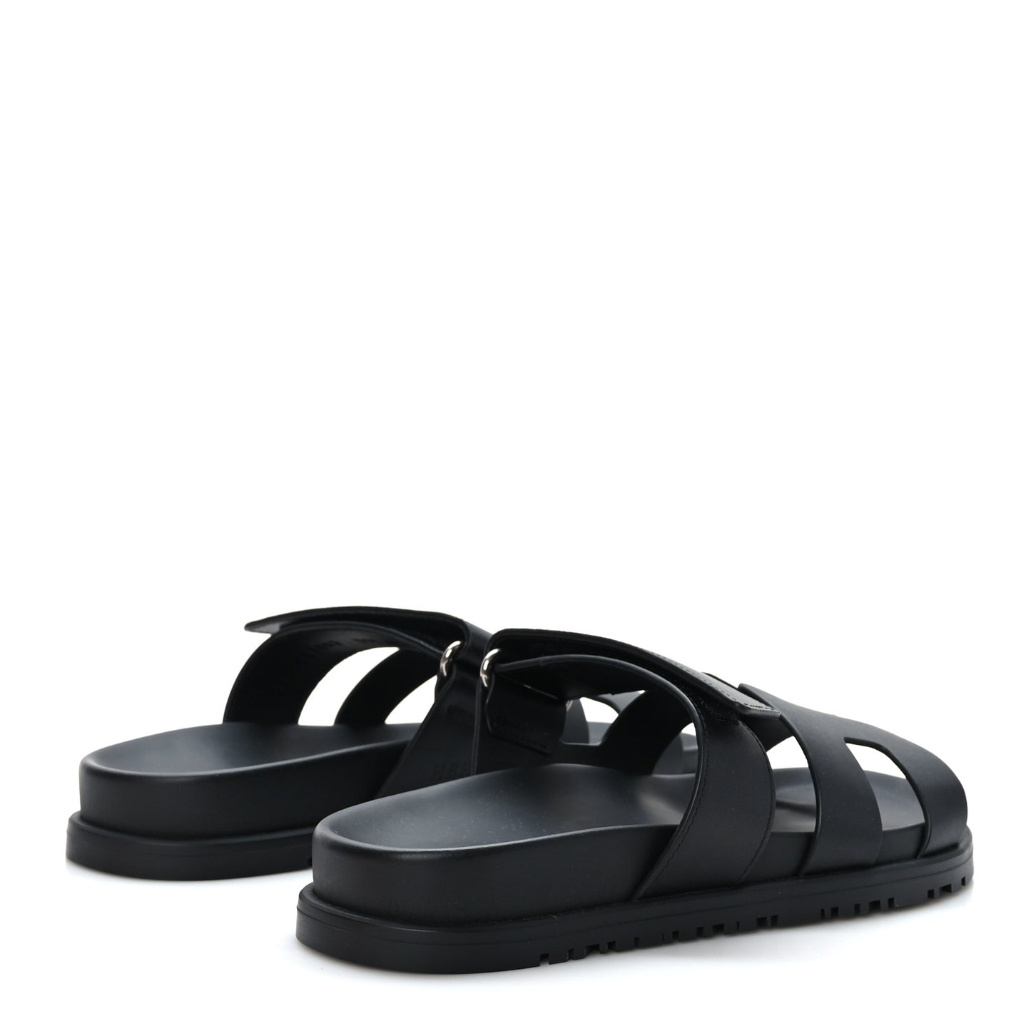 Calfskin Womens Chypre Sandals 35.5 Black