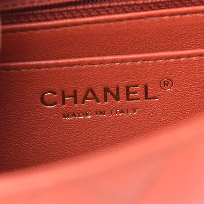 Chanel Lambskin Quilted Mini Rectangular Flap Brown 6 of 9