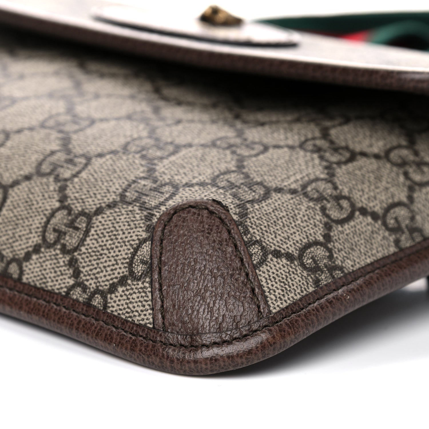 Gucci GG Supreme Monogram Neo Vintage Web Belt Bag Brown 12 of 16