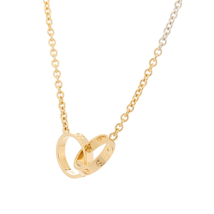 Cartier 18K Yellow Gold Interlocking LOVE Necklace 5 of 8