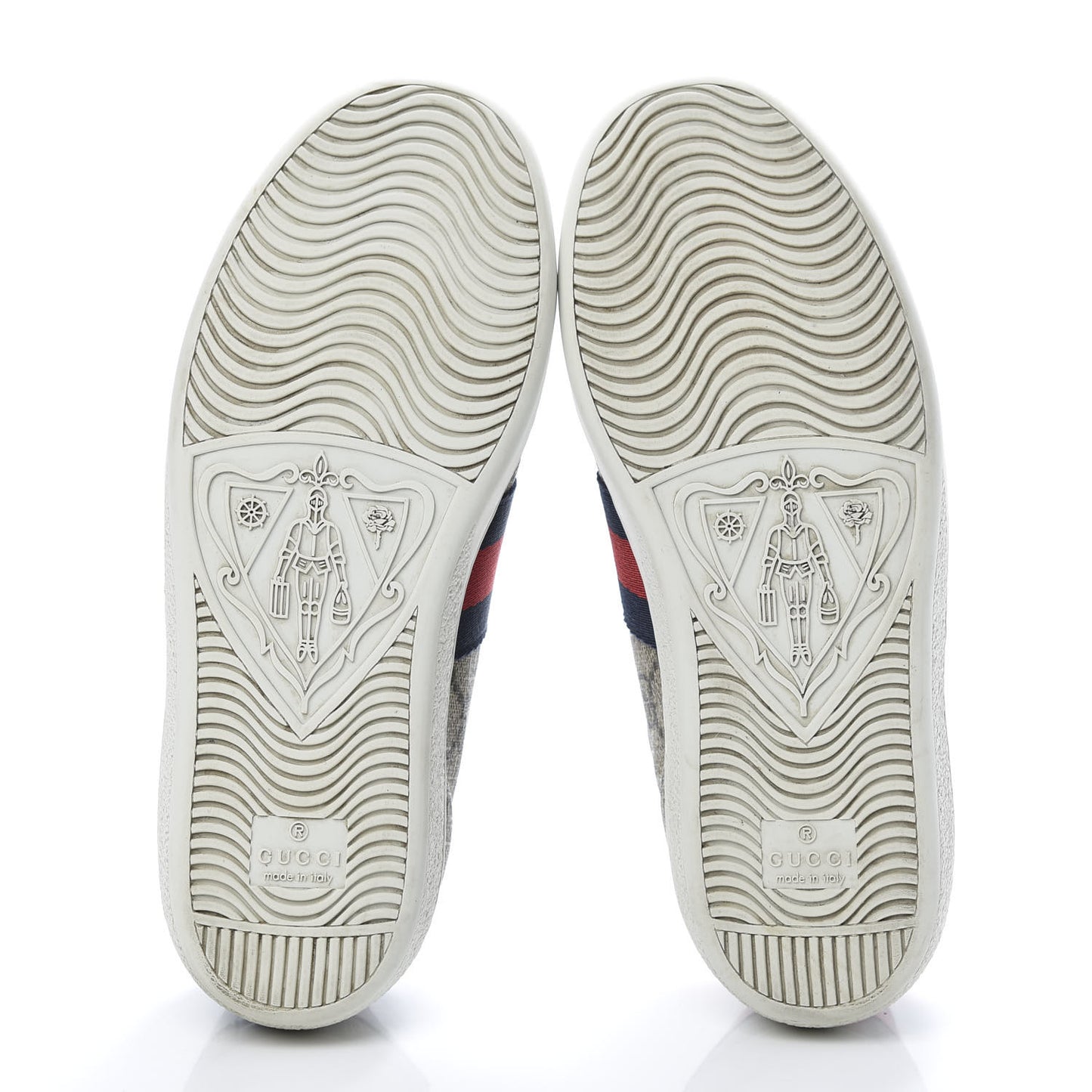 GG Supreme Monogram Womens Ace Low-Top Sneaker 35 Beige