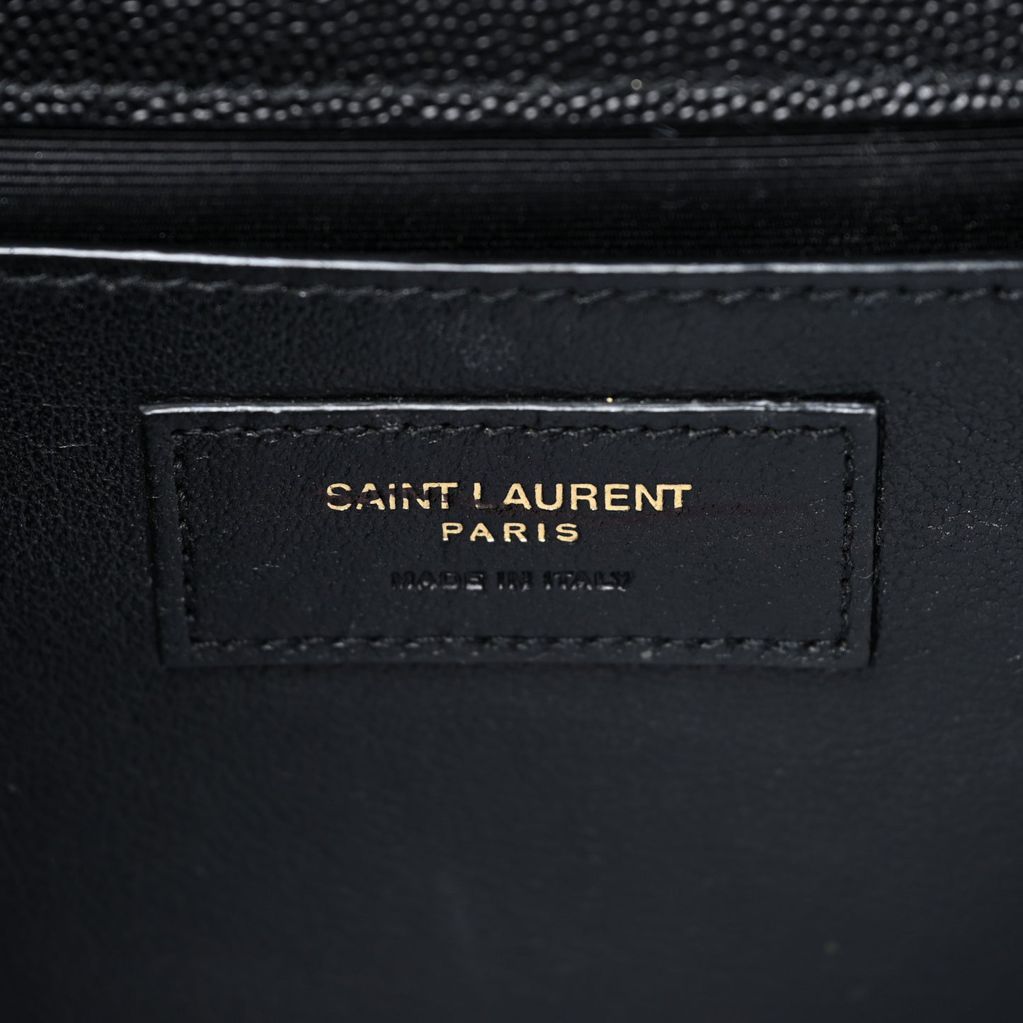 Grain De Poudre Medium Classic Monogram Kate Satchel Black