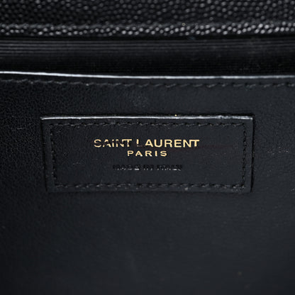 Saint Laurent Grain De Poudre Medium Classic Monogram Kate Satchel Black 5 of 11