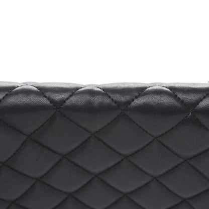 Chanel Lambskin Quilted Maxi Single Flap Black 17 of 20