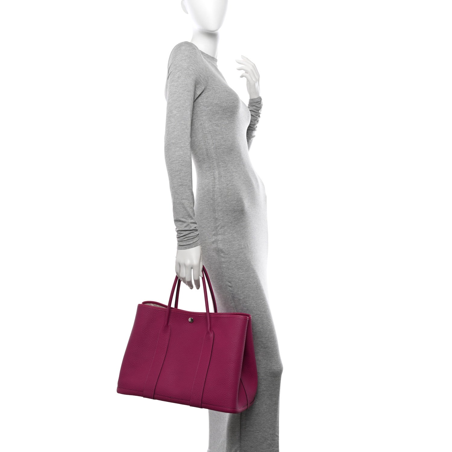 Hermes Vache Country Garden Party MM 36 Rose Pourpre 2 of 11