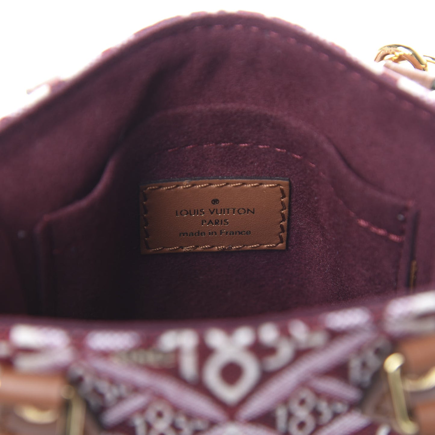 Jacquard Since 1854 Petit Sac Plat Bordeaux