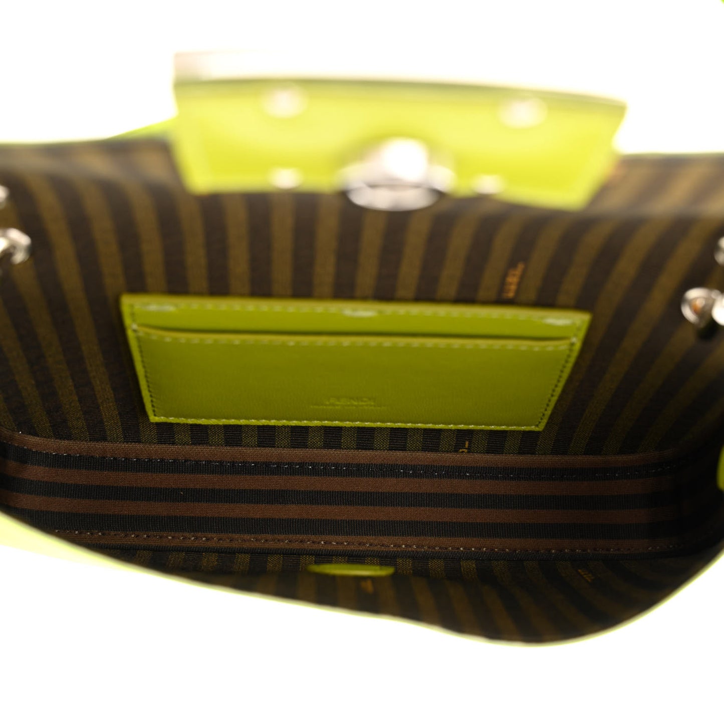 Silk Satin Phone Baguette Wasabi