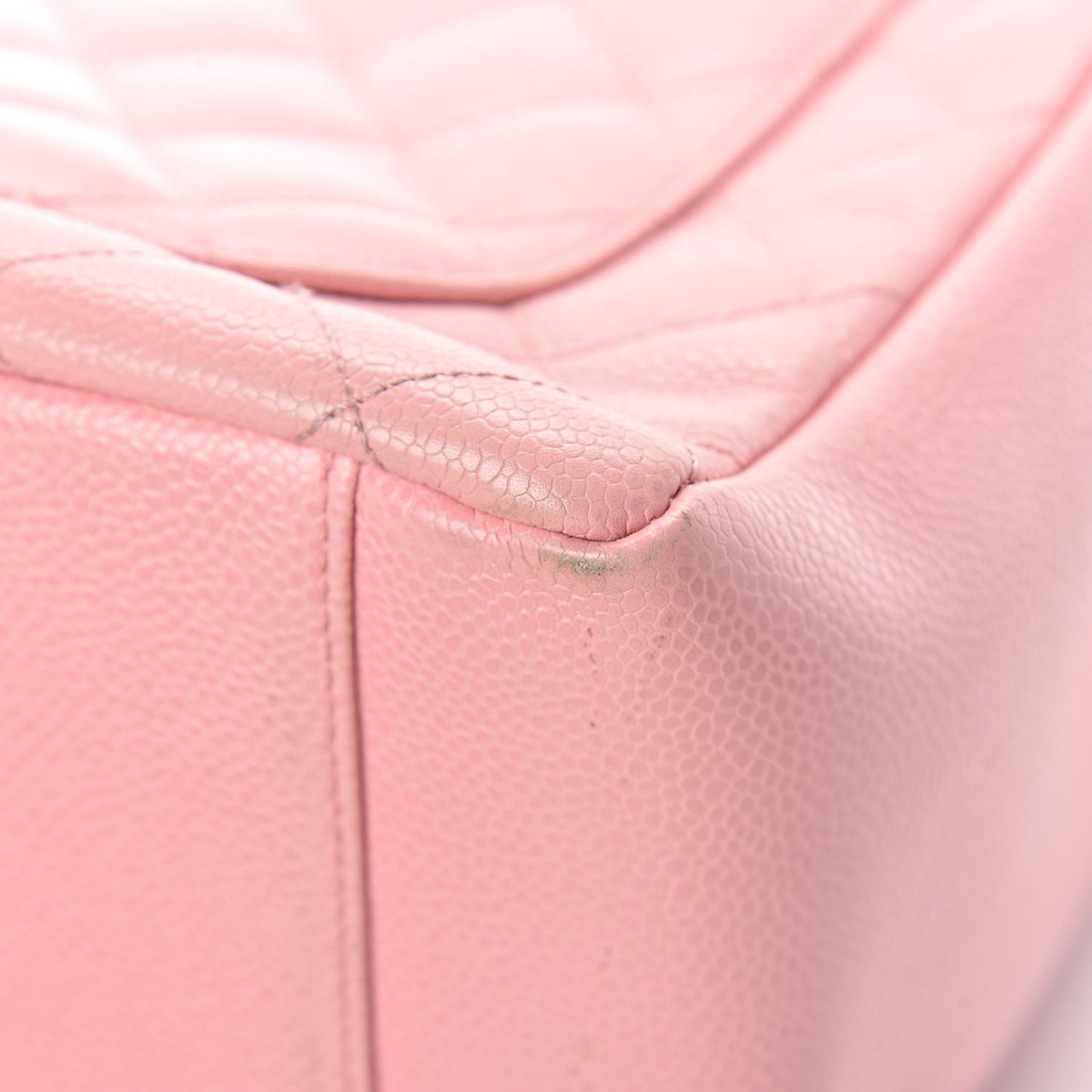 Caviar Quilted Grand Shopping Tote GST Pink
