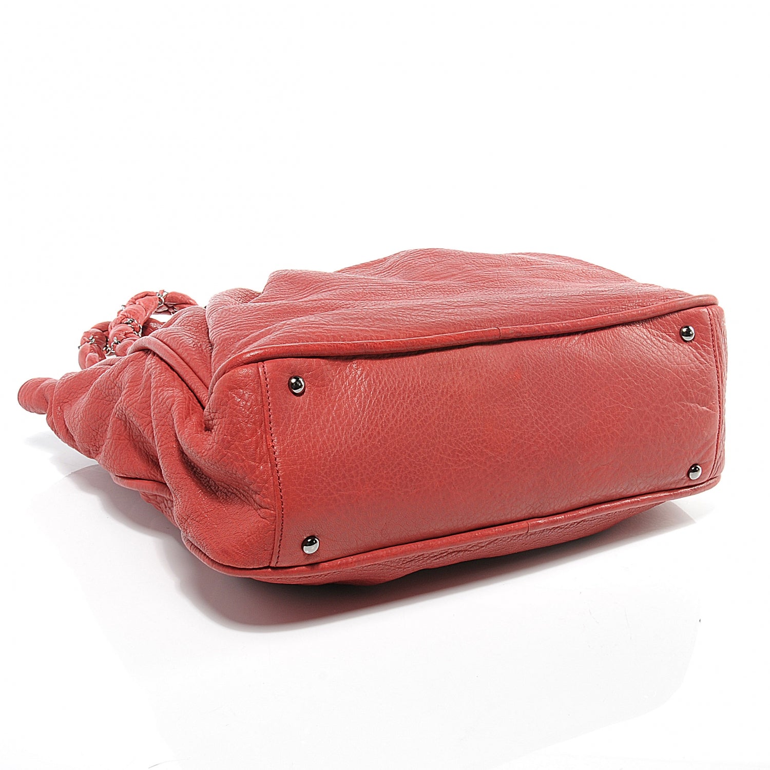 Chanel Leather Lady Braid Tote Red 8 of 8