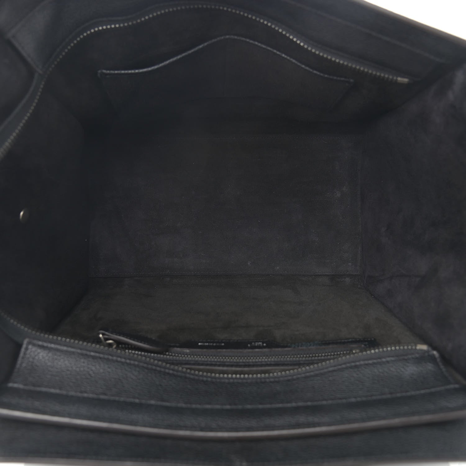 Celine Drummed Calfskin Mini Luggage Black 7 of 14